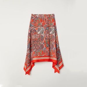 Orange Paisley Skirt